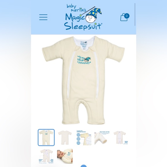 Baby Merlin Sleep Suit 6-9 months - Picture 2 of 7